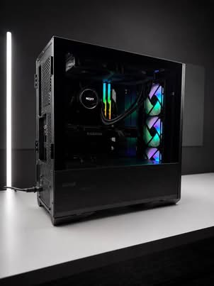 Custom build, powered on